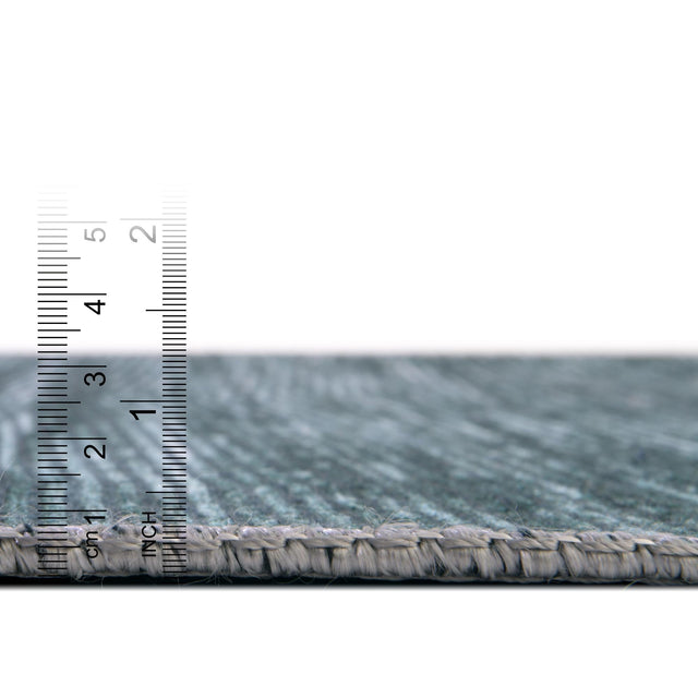 Teal 5' x 8' Asha Rectangle Area Rug 100% Chenille Cotton Easy Clean Indoor Living Dining Bedroom Office Carpet for Sale at Rug Engine