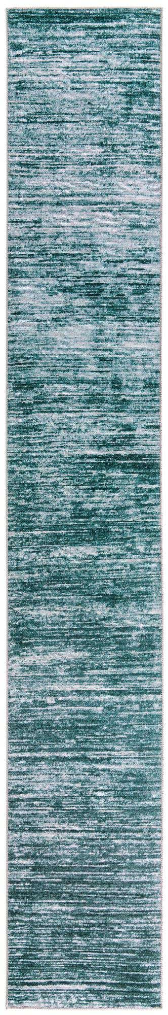 Teal 2' 6 x 16' Asha Runner Area Rug 100% Chenille Cotton Easy Clean Indoor Living Dining Bedroom Office Carpet for Sale at Rug Engine