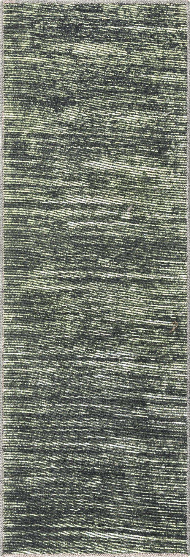 Green 2' x 6' Asha Runner Area Rug 100% Chenille Cotton Easy Clean Indoor Living Dining Bedroom Office Carpet for Sale at Rug Engine