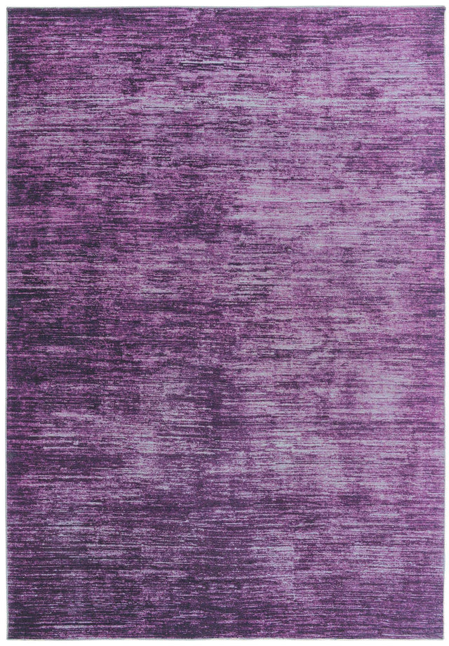 Purple 8' 4 x 12' Asha Rectangle Area Rug 100% Chenille Cotton Easy Clean Indoor Living Dining Bedroom Office Carpet for Sale at Rug Engine