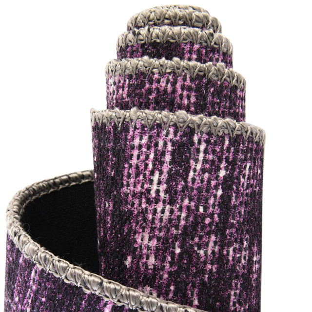 Purple 3' 6 x 3' 6 Asha Round Area Rug 100% Chenille Cotton Easy Clean Indoor Living Dining Bedroom Office Carpet for Sale at Rug Engine