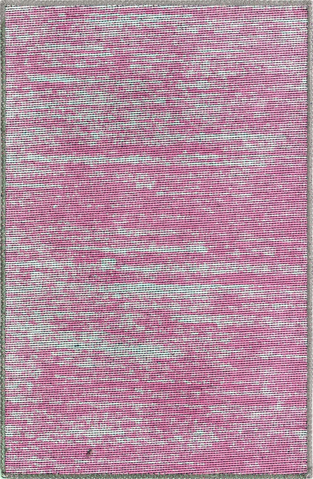 Pink 2' x 3' Asha Rectangle Area Rug 100% Chenille Cotton Easy Clean Indoor Living Dining Bedroom Office Carpet for Sale at Rug Engine
