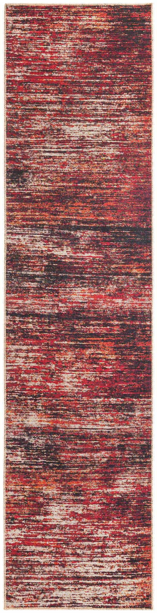 Rust Red 2' 6 x 10' Asha Runner Area Rug 100% Chenille Cotton Easy Clean Indoor Living Dining Bedroom Office Carpet for Sale at Rug Engine