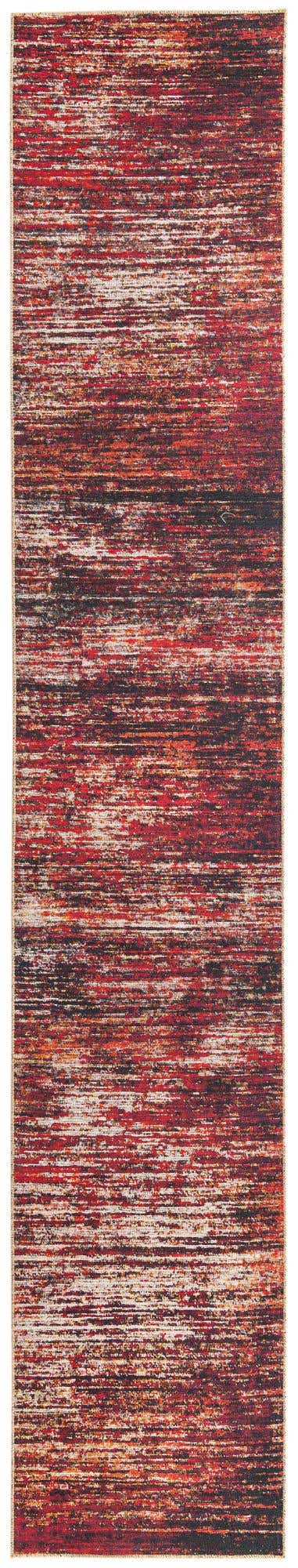 Rust Red 2' 6 x 14' Asha Runner Area Rug 100% Chenille Cotton Easy Clean Indoor Living Dining Bedroom Office Carpet for Sale at Rug Engine
