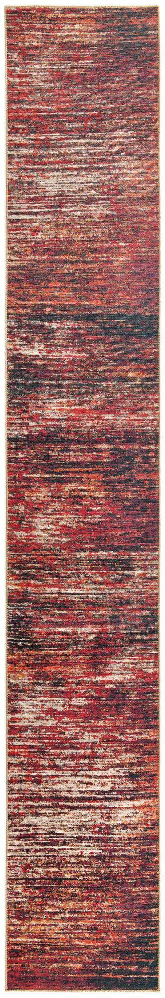 Rust Red 2' 6 x 16' Asha Runner Area Rug 100% Chenille Cotton Easy Clean Indoor Living Dining Bedroom Office Carpet for Sale at Rug Engine
