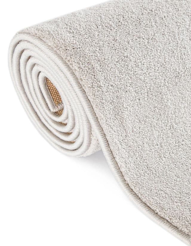 Cloud Gray 3' 3 x 3' 3 Everyday Solid Square Area Rug 100% Polypropylene With Felt Backing Easy Clean Simple Carpet for Minimalist Room Decorating for Sale at Rug Engine