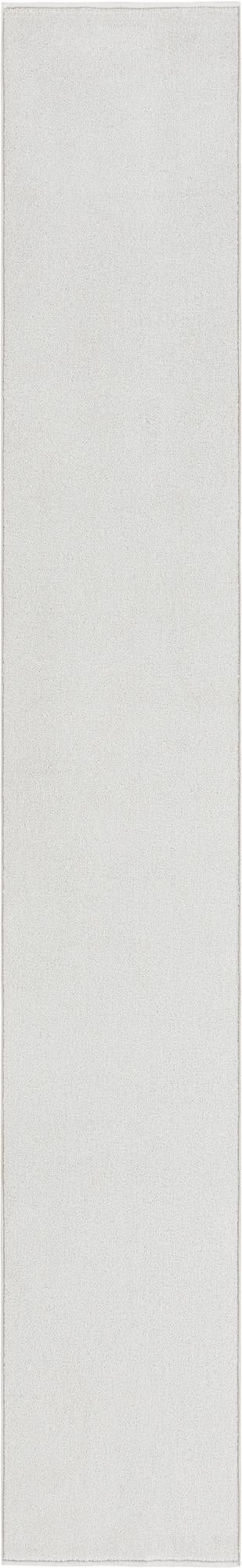 Cloud Gray 2' 6 x 16' 5 Everyday Solid Runner Area Rug 100% Polypropylene With Felt Backing Easy Clean Simple Carpet for Minimalist Room Decorating for Sale at Rug Engine