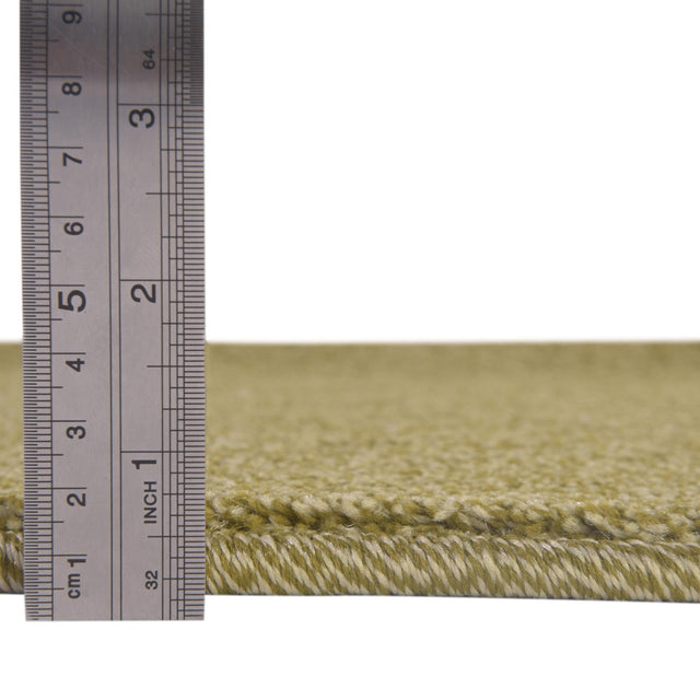 Fem Green 3' 3 x 3' 3 Everyday Solid Square Area Rug 100% Polypropylene With Felt Backing Easy Clean Simple Carpet for Minimalist Room Decorating for Sale at Rug Engine