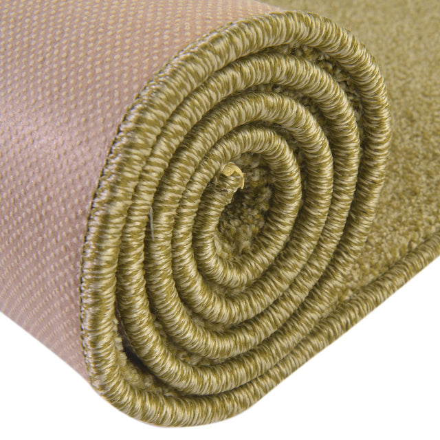 Fem Green 3' 3 x 3' 3 Everyday Solid Square Area Rug 100% Polypropylene With Felt Backing Easy Clean Simple Carpet for Minimalist Room Decorating for Sale at Rug Engine