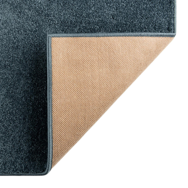 Steel blue 3' 3 x 3' 3 Everyday Solid Square Area Rug 100% Polypropylene With Felt Backing Easy Clean Simple Carpet for Minimalist Room Decorating for Sale at Rug Engine