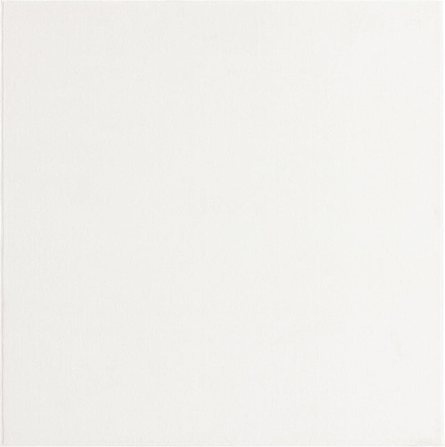 Powder White 3' 3 x 3' 3 Everyday Solid Square Area Rug 100% Polypropylene With Felt Backing Easy Clean Simple Carpet for Minimalist Room Decorating for Sale at Rug Engine