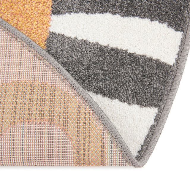 Light Brown 3' 3 x 3' 3 Whimsy Kids Round Area Rug for Baby Nursery, Toddler Playroom, Bedrooms