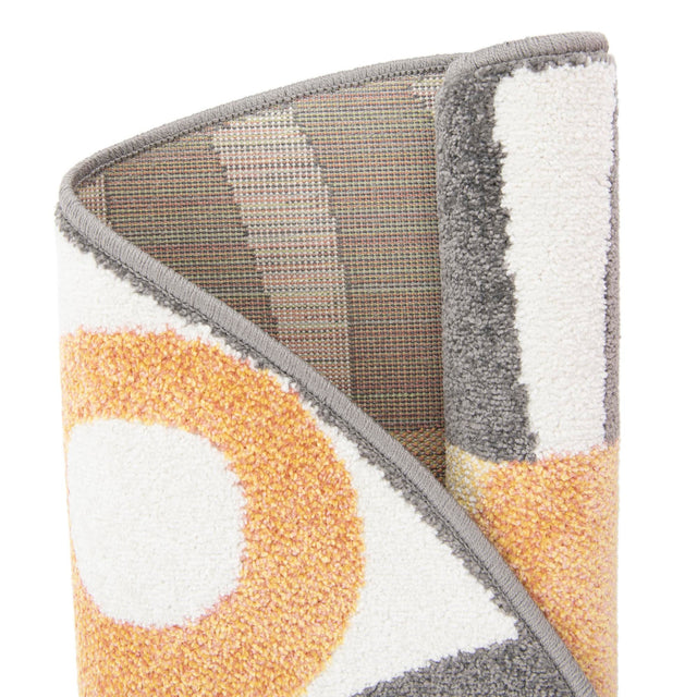 Light Brown 7' 10 x 7' 10 Whimsy Kids Round Area Rug for Baby Nursery, Toddler Playroom, Bedrooms