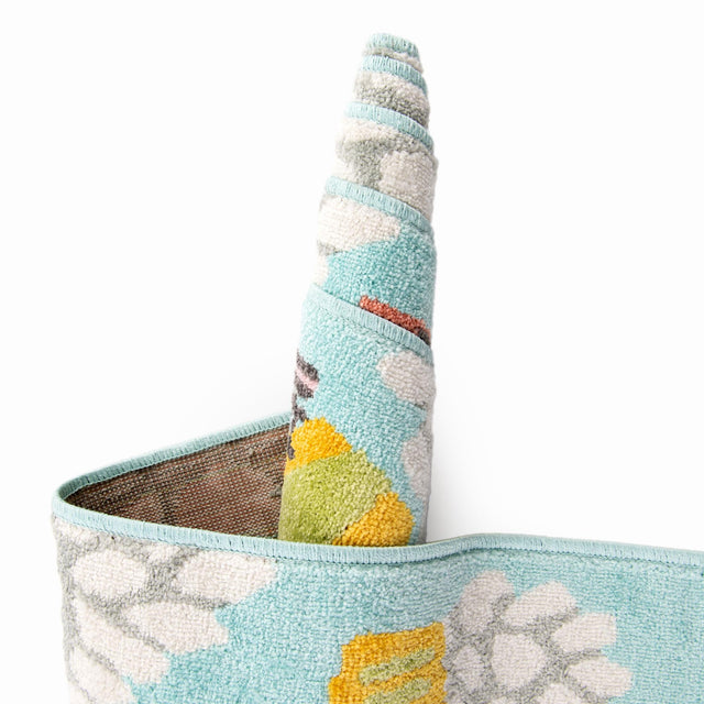 Teal 2' 2 x 6' Whimsy Kids Runner Area Rug for Baby Nursery, Toddler Playroom, Bedrooms