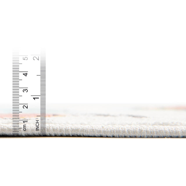 Multicolor 2' 2 x 6' Whimsy Kids Runner Area Rug for Baby Nursery, Toddler Playroom, Bedrooms