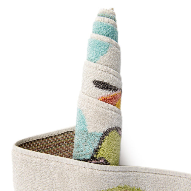 Multicolor 2' 2 x 6' Whimsy Kids Runner Area Rug for Baby Nursery, Toddler Playroom, Bedrooms