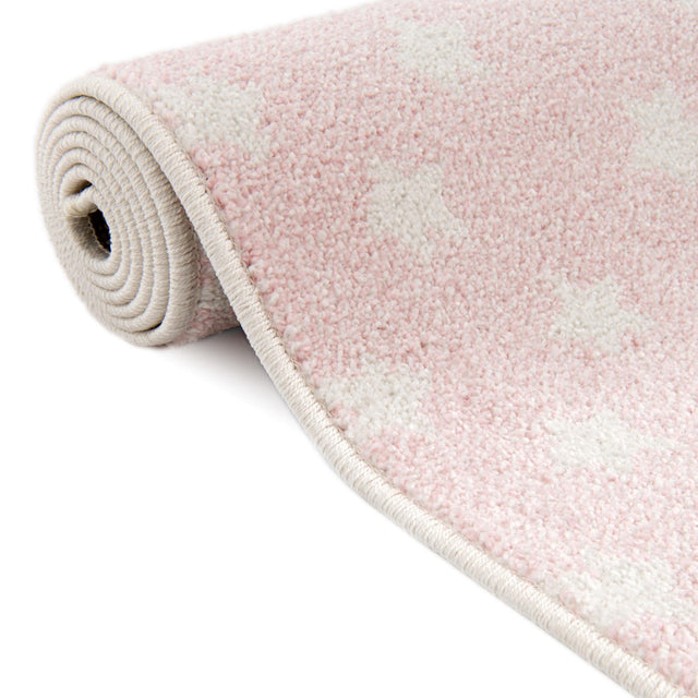 Pink 2' 2 x 2' 11 Whimsy Kids Rectangle Area Rug for Baby Nursery, Toddler Playroom, Bedrooms
