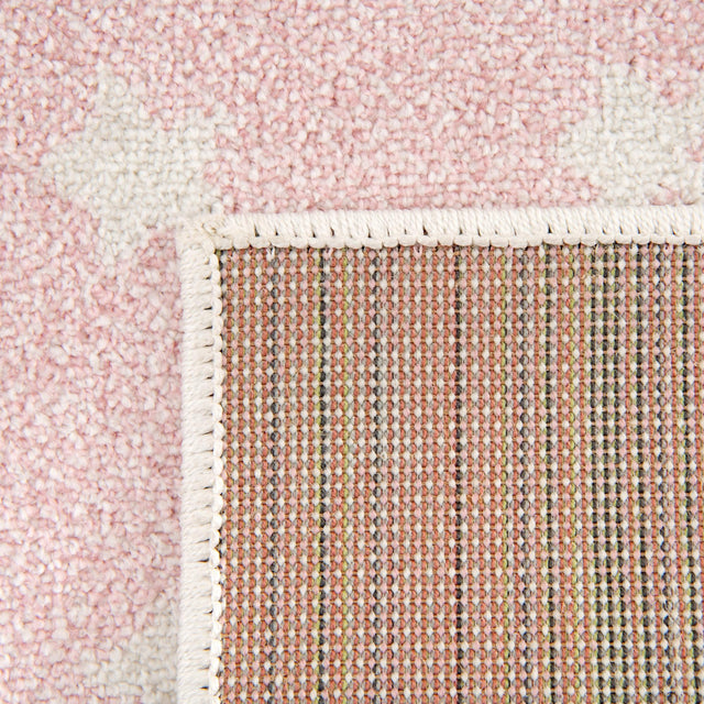 Pink 2' 2 x 6' Whimsy Kids Runner Area Rug for Baby Nursery, Toddler Playroom, Bedrooms