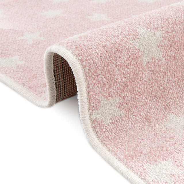 Pink 2' 2 x 6' Whimsy Kids Runner Area Rug for Baby Nursery, Toddler Playroom, Bedrooms