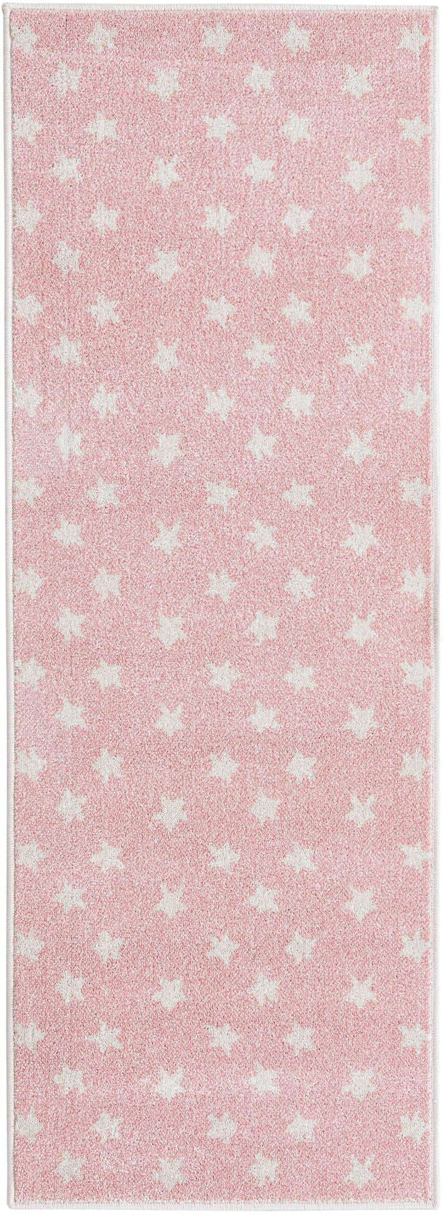 Pink 2' 2 x 6' Whimsy Kids Runner Area Rug for Baby Nursery, Toddler Playroom, Bedrooms