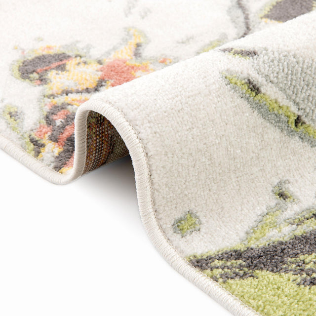 Gray 2' 2 x 2' 11 Whimsy Kids Rectangle Area Rug for Baby Nursery, Toddler Playroom, Bedrooms