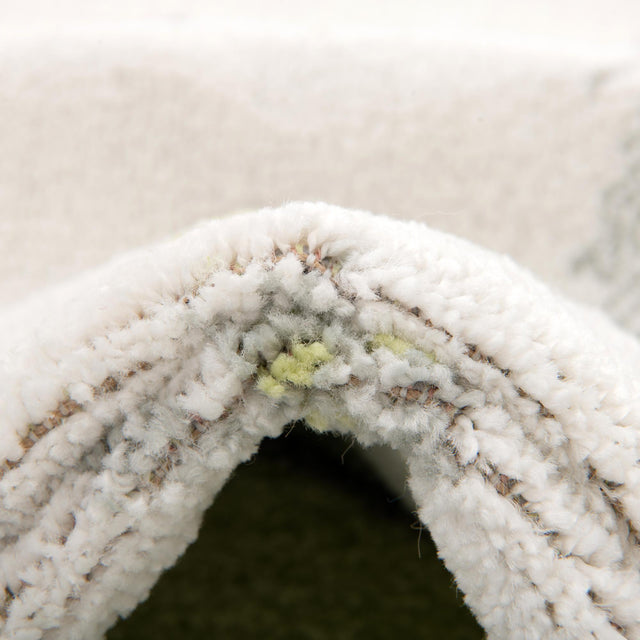 Gray 3' 3 x 3' 3 Whimsy Kids Round Area Rug for Baby Nursery, Toddler Playroom, Bedrooms