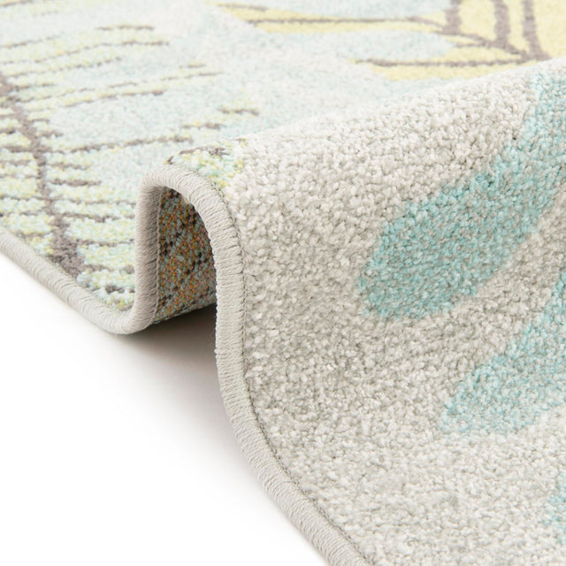 Gray 2' 2 x 2' 11 Whimsy Kids Rectangle Area Rug for Baby Nursery, Toddler Playroom, Bedrooms