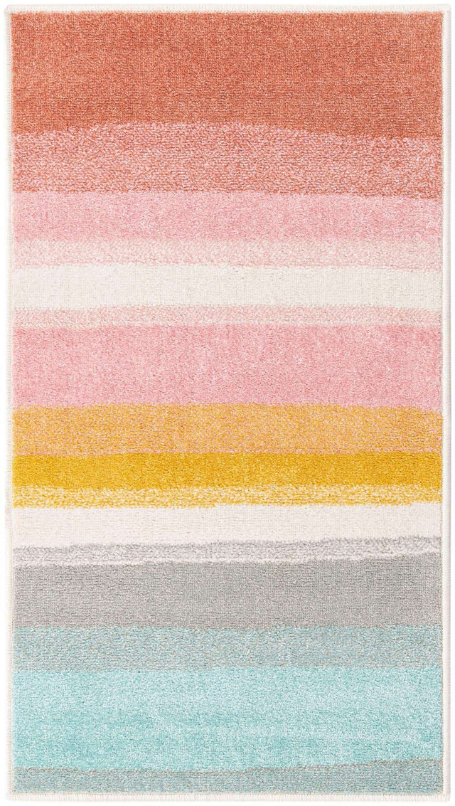 Multicolor 2' 2 x 3' 11 Whimsy Kids Runner Area Rug for Baby Nursery, Toddler Playroom, Bedrooms Playful Fun Design Easy Clean Carpet for Sale at Rug Engine