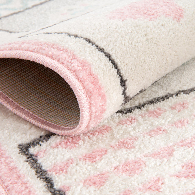 Ivory 2' 2 x 2' 11 Whimsy Kids Rectangle Area Rug for Baby Nursery, Toddler Playroom, Bedrooms