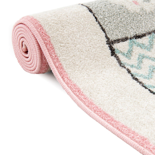 Ivory 2' 2 x 3' 11 Whimsy Kids Runner Area Rug for Baby Nursery, Toddler Playroom, Bedrooms