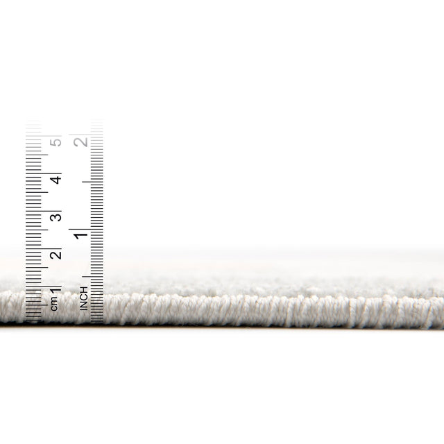 Ivory 3' 3 x 3' 3 Whimsy Kids Round Area Rug for Baby Nursery, Toddler Playroom, Bedrooms