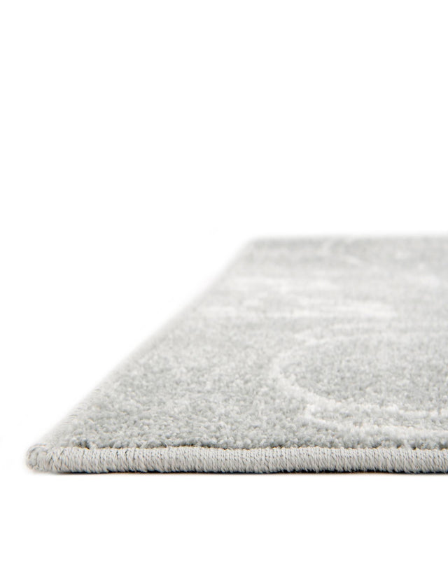 Gray 3' 11 x 5' 11 Whimsy Kids Rectangle Area Rug for Baby Nursery, Toddler Playroom, Bedrooms