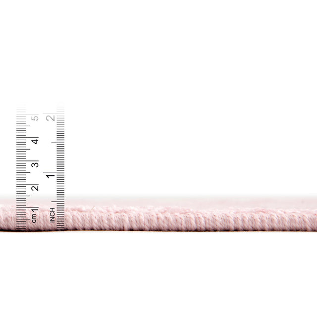 Pink 2' 2 x 6' Whimsy Kids Runner Area Rug for Baby Nursery, Toddler Playroom, Bedrooms