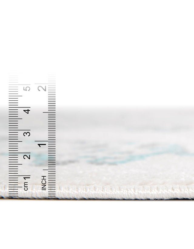 Ivory 3' 11 x 5' 11 Whimsy Kids Rectangle Area Rug for Baby Nursery, Toddler Playroom, Bedrooms