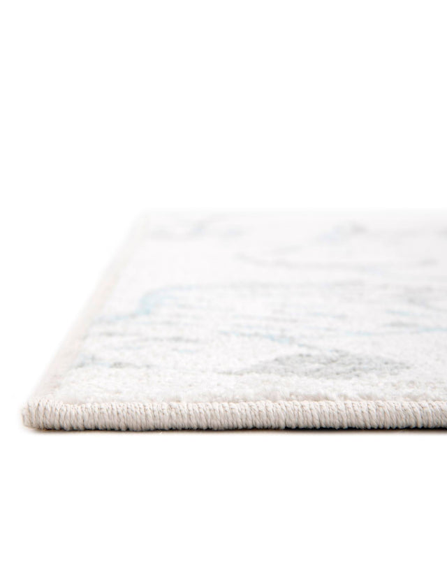 Ivory 5' 3 x 8' Whimsy Kids Rectangle Area Rug for Baby Nursery, Toddler Playroom, Bedrooms