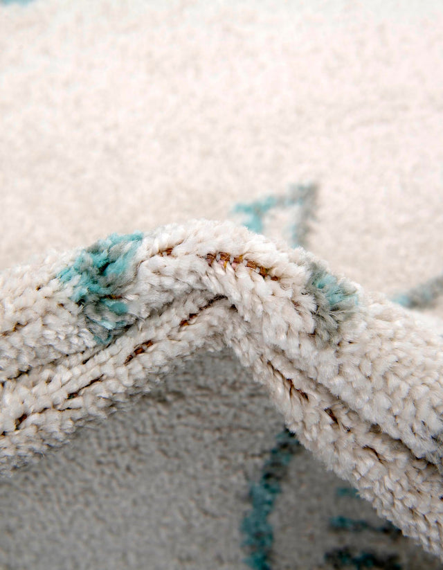 Ivory 3' 11 x 5' 11 Whimsy Kids Rectangle Area Rug for Baby Nursery, Toddler Playroom, Bedrooms