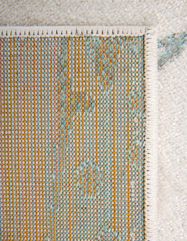 Ivory 5' 3 x 8' Whimsy Kids Rectangle Area Rug for Baby Nursery, Toddler Playroom, Bedrooms