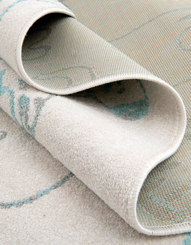 Ivory 2' 2 x 3' 11 Whimsy Kids Runner Area Rug for Baby Nursery, Toddler Playroom, Bedrooms