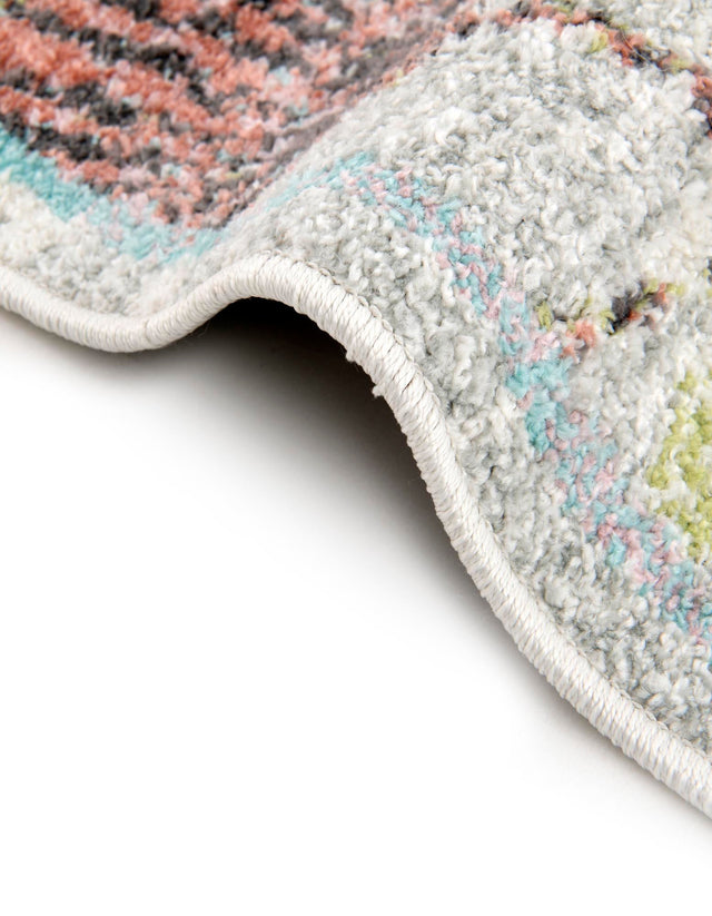 Ivory 6' 1 x 9' Whimsy Kids Rectangle Area Rug for Baby Nursery, Toddler Playroom, Bedrooms