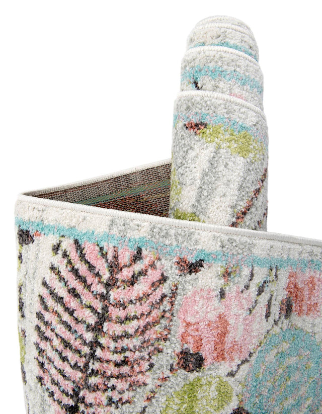 Ivory 2' x 8' Whimsy Kids Runner Area Rug for Baby Nursery, Toddler Playroom, Bedrooms