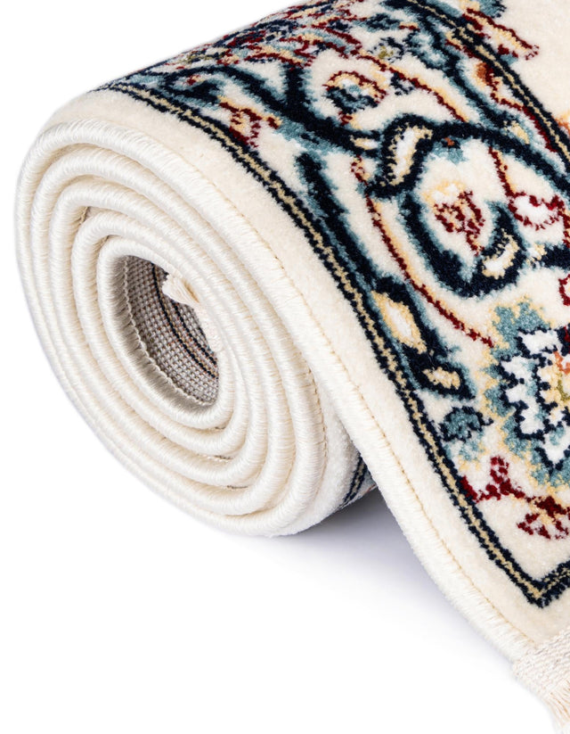 Ivory 2' x 3' 1 Narenj Oval Area Rug 85% Polypropylene & 15% Polyester Traditional Classic Carpet for Living, Dining, Bedrooms, Office for Sale at Rug Engine