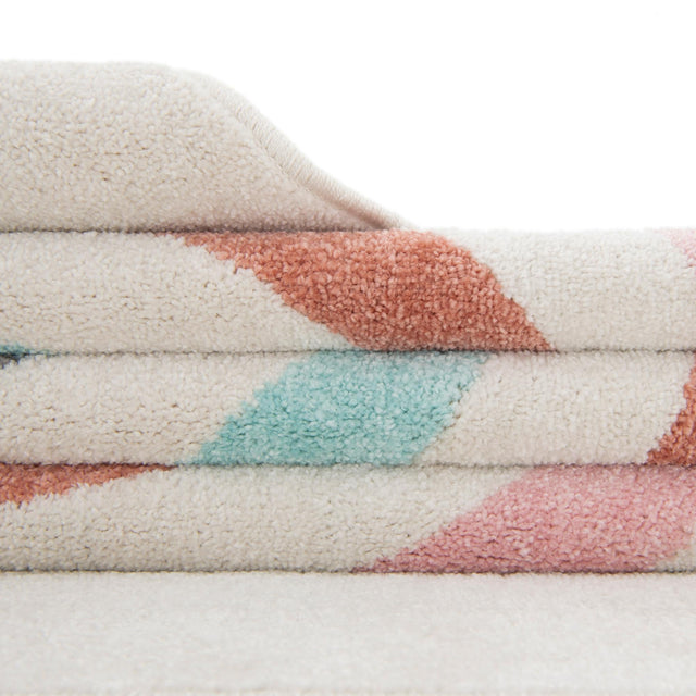 Ivory 7' 10 x 10' Whimsy Kids Rectangle Area Rug for Baby Nursery, Toddler Playroom, Bedrooms