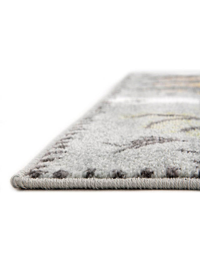 Gray 9' x 12' Whimsy Kids Rectangle Area Rug for Baby Nursery, Toddler Playroom, Bedrooms