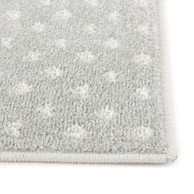 Gray 2' 2 x 2' 11 Whimsy Kids Rectangle Area Rug for Baby Nursery, Toddler Playroom, Bedrooms