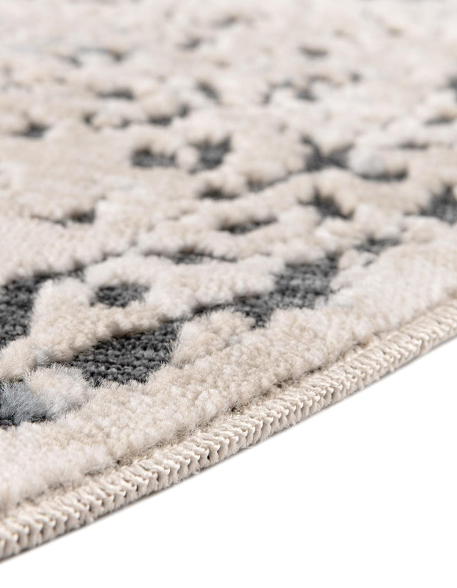 Dark Blue 2' 7 x 4' 1 Chateau Hearth Half-Round Semicircle Area Rug 85% Polypropylene & 15% Chenille With Cotton Backing Traditional Vintage Distressed Carpet for Classical Interior Design Decorating for Sale at Rug Engine