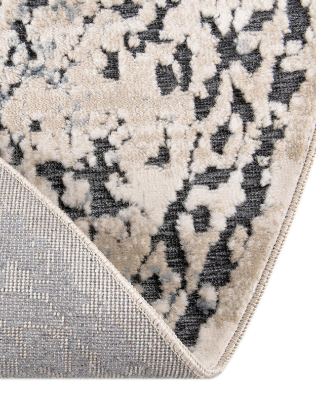 Dark Blue 2' 7 x 4' 1 Chateau Hearth Half-Round Semicircle Area Rug 85% Polypropylene & 15% Chenille With Cotton Backing Traditional Vintage Distressed Carpet for Classical Interior Design Decorating for Sale at Rug Engine