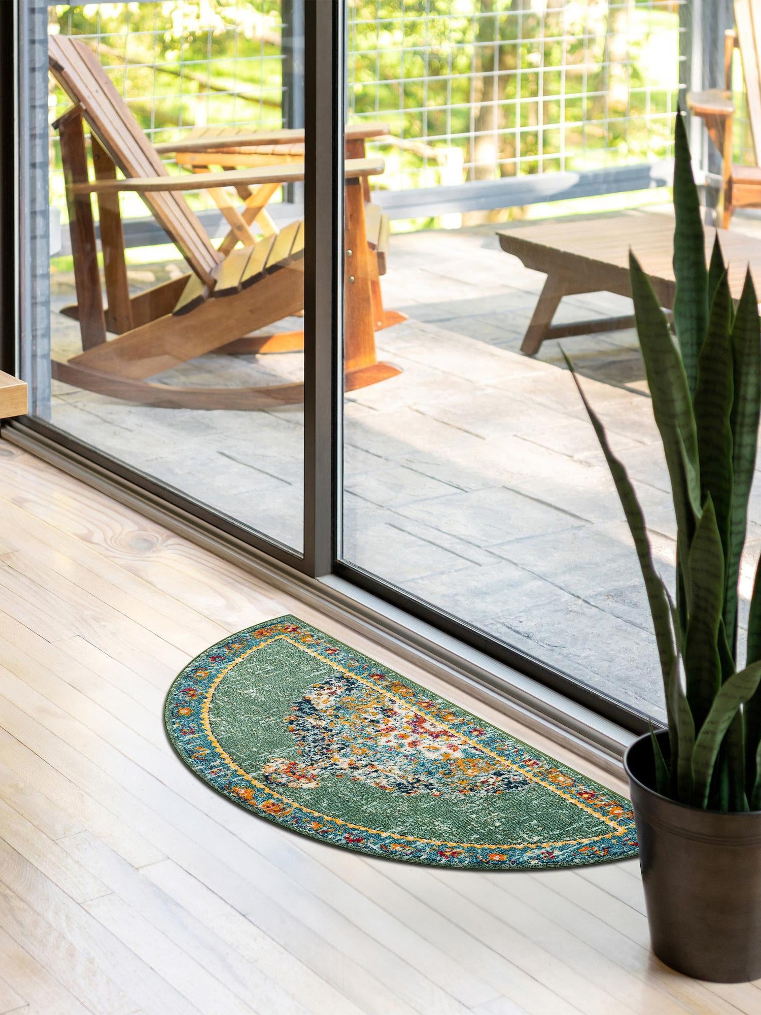 Green 3' 1 x 6' 1 Penrose Hearth Area Rug