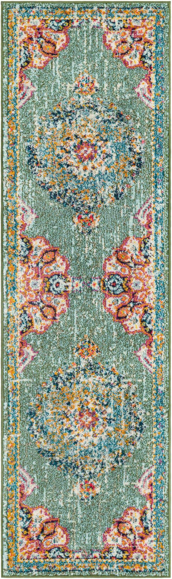 Green 2' x 7' 1 Penrose Runner Area Rug