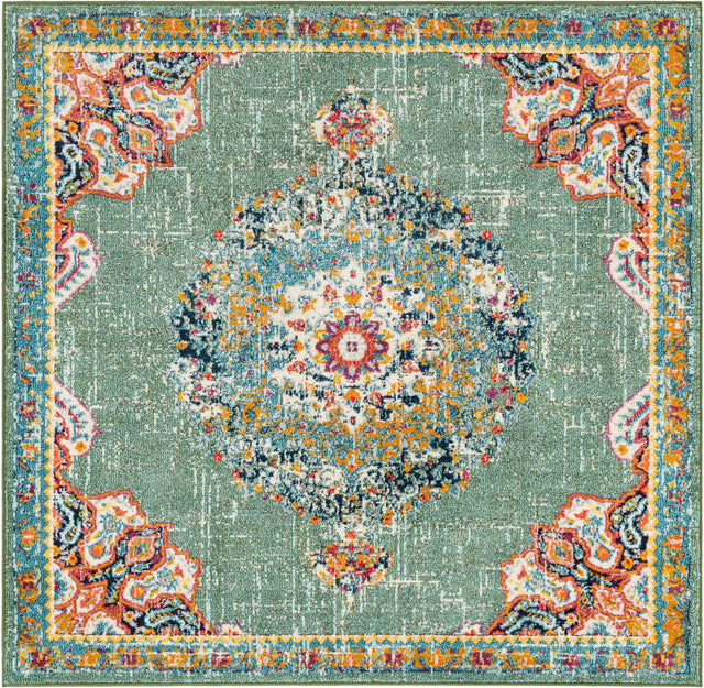Green 7' 1 x 7' 1 Penrose Square Area Rug