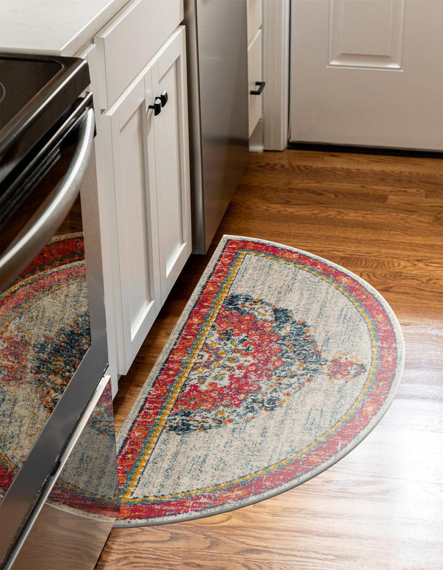 Ivory 3' 1 x 6' 1 Penrose Hearth Area Rug